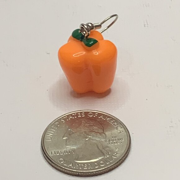 Pepper Earring, Funny Food Earring, Cooking Earring, Gift Idea, Chef Earring - Picture 4 of 6